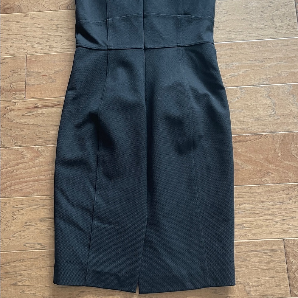 White House Black Market Black V-Neck Dress 4‎ - Picture 8 of 10